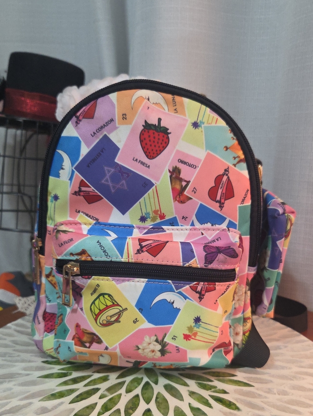 La Lotería Mexican Bingo MINI backpack 2 PIECE SET NEW